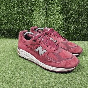 New Balance‎ 990v2 Made in USA Bringback Suede Burgundy Sneakers Mens Size 10